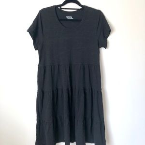 Time and Tru Black Midi Dress